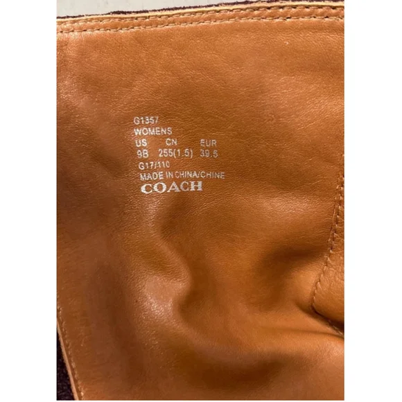 COACH authenticated Ombre Suede Tall Knee High Boots, Size 9 - Picture 8 of 8